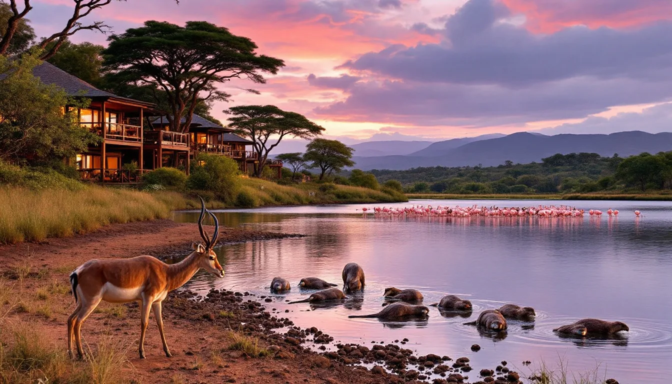 découvrez les merveilles naturelles du parc national de lake nakuru, un havre de paix pour les amateurs de faune et de paysages éblouissants. explorez la beauté des lacs colorés, observez les célèbres flamants roses et vivez des aventures inoubliables au cœur de la nature kényane.