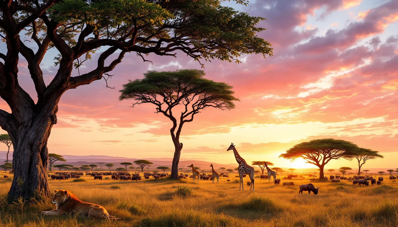 découvrez l'aventure ultime avec un safari au kenya, où la faune majestueuse, les paysages époustouflants et les rencontres authentiques vous attendent. partez à la recherche des big five dans les célèbres parcs nationaux et vivez une expérience inoubliable au cœur de la savane africaine.